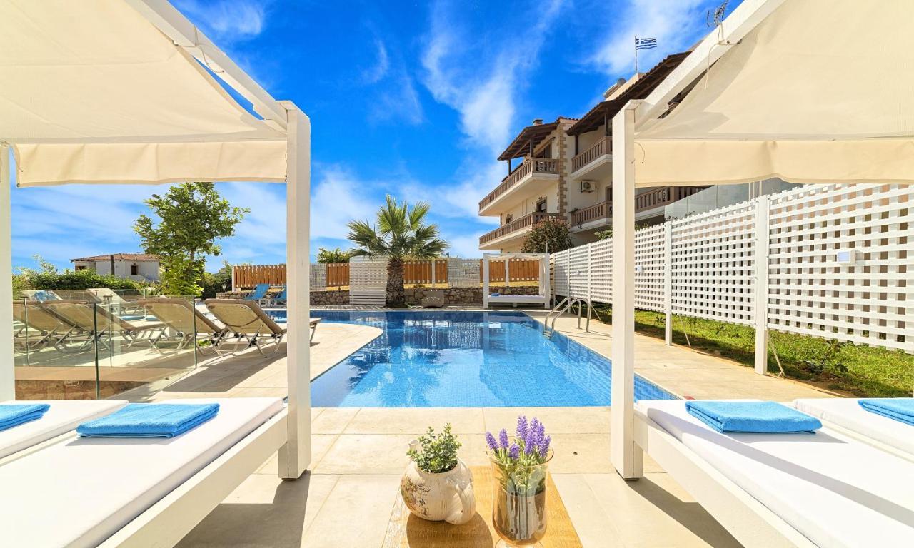 Island Villa Heated Pool Georgioupoli Exterior photo