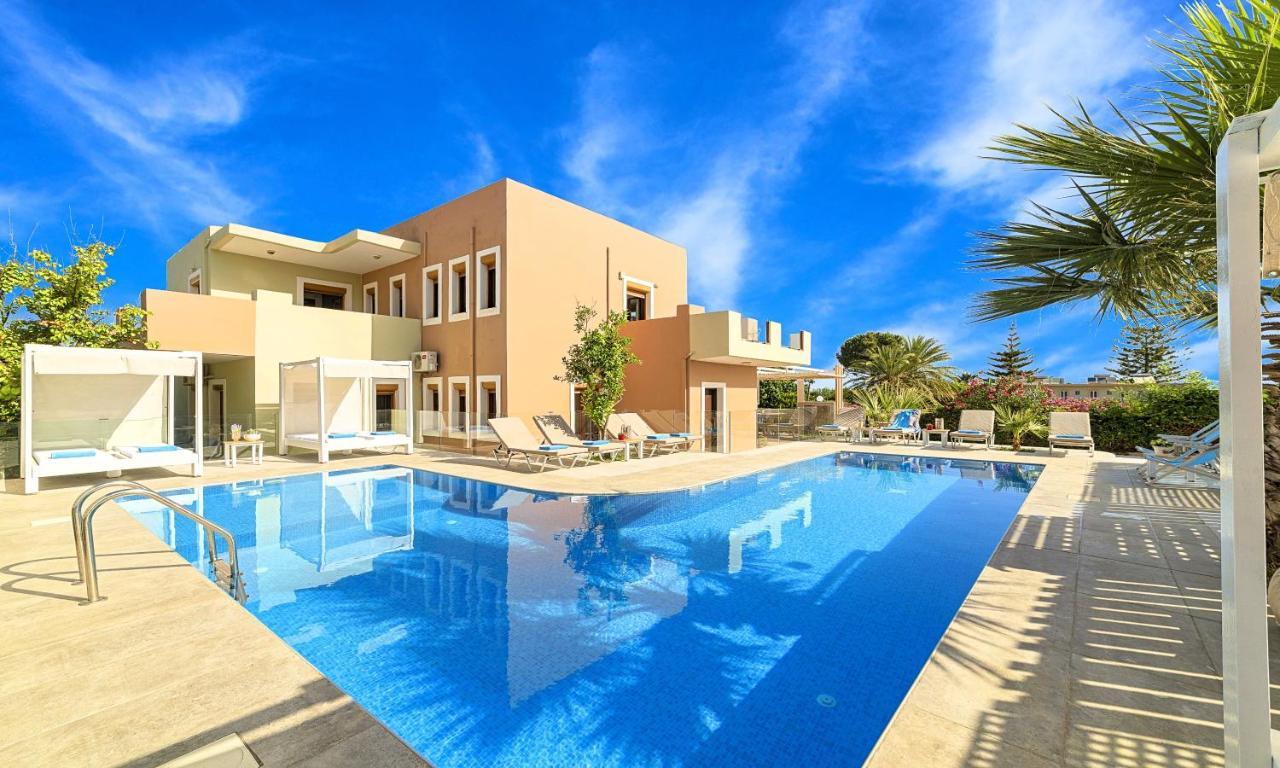 Island Villa Heated Pool Georgioupoli Exterior photo