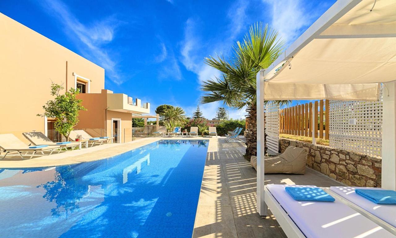Island Villa Heated Pool Georgioupoli Exterior photo
